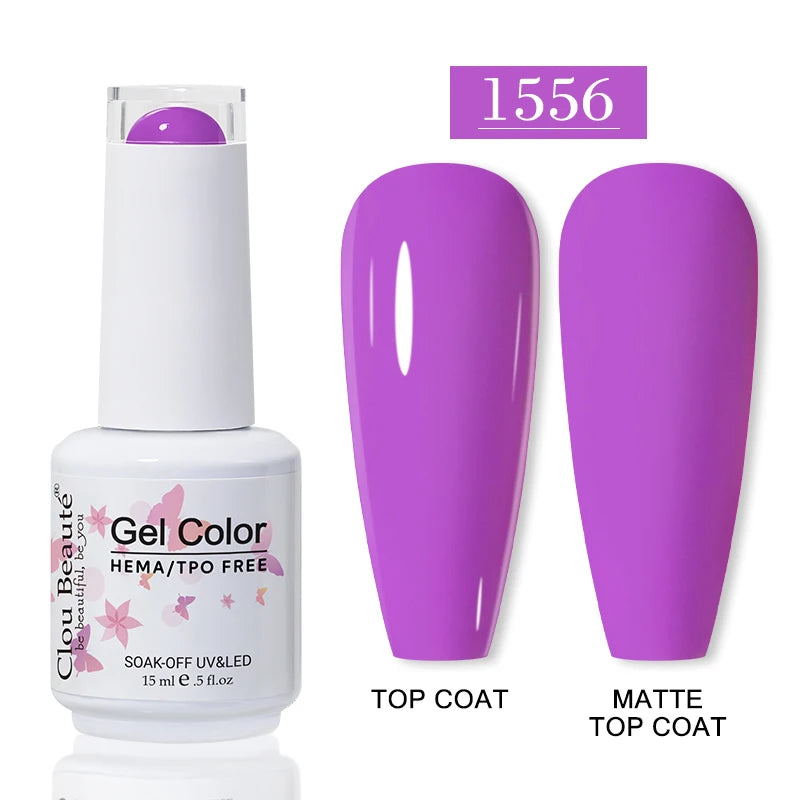 No-Wipe Top Coat & Sticky Base Coat UV Gel Polish — Long-Lasting, MSDS Certified, 15ml