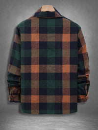 Men's Vintage Plaid Flannel Shirt | Loose Fit Casual Long Sleeve | S–XXL