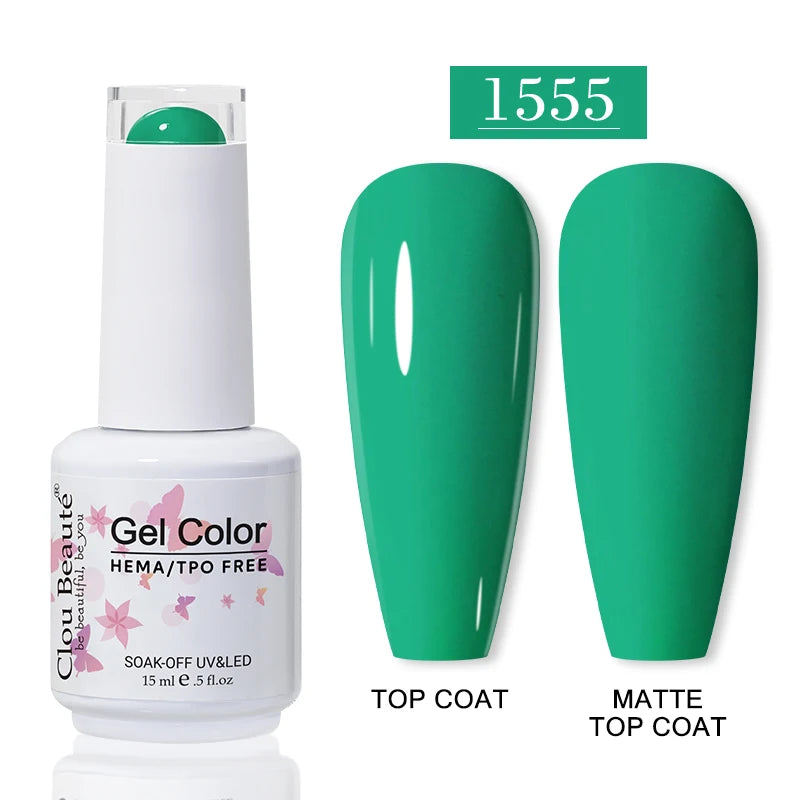 No-Wipe Top Coat & Sticky Base Coat UV Gel Polish — Long-Lasting, MSDS Certified, 15ml