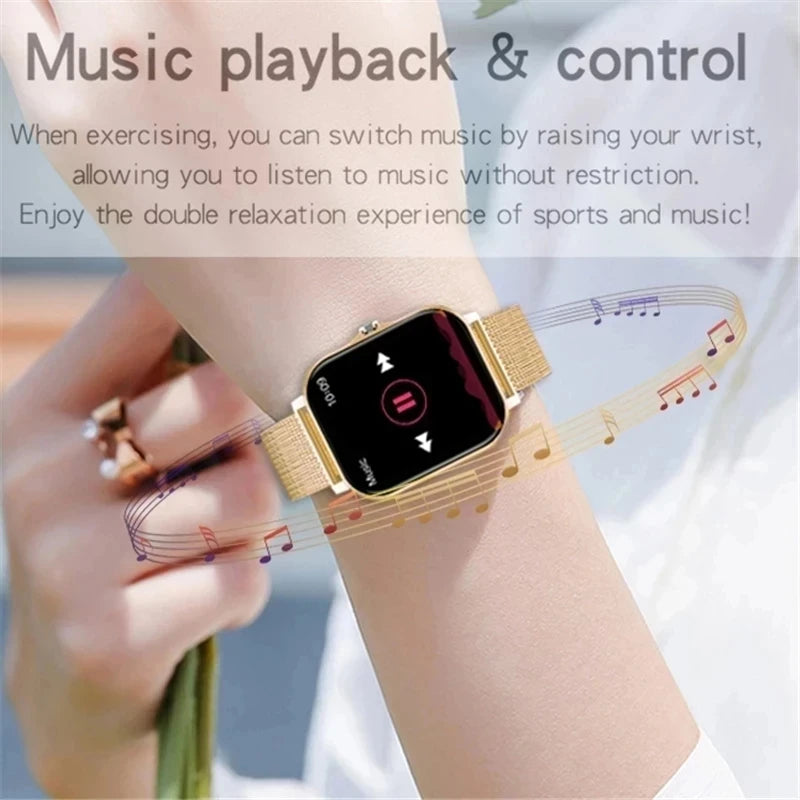 LIGE New Smart Watch Women Bluetooth Call Watch Fitness Tracker Waterproof Sport Smart Clock Fashion Ladies Men Smartwatch Woman