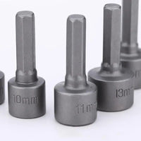 9-Piece Hex Socket Nut Driver Set | 5mm–13mm Sleeve Screwdriver Bits