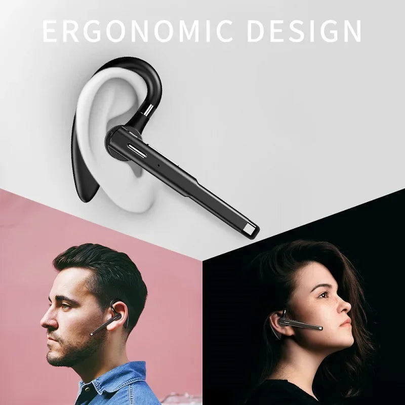STTKGZD YYK-520 Business Bluetooth 5.1 Earphone | ENC + CVC 8.0 Noise Reduction 10H Multipoint 180H Standby Ear-Hook