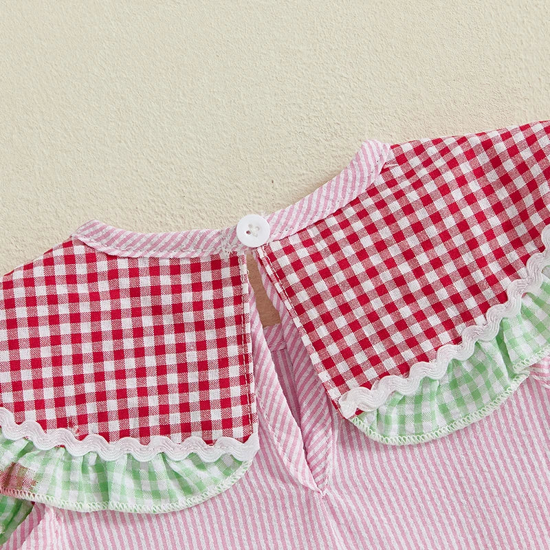 Adorable Baby Girls Floral Print Ruffle Sleeve Romper Jumpsuit Summer Clothes for Toddler Kids Beach Outfit