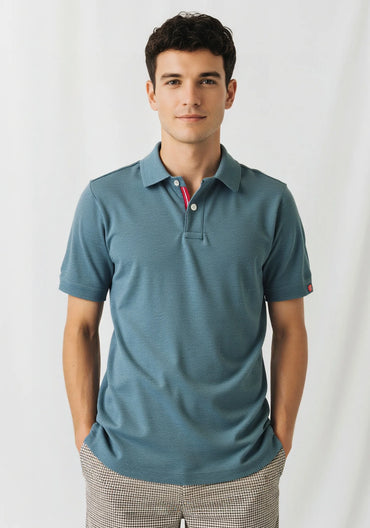 Men's Embroidered Cotton Polo Shirt – Short Sleeve Casual Summer Top