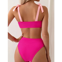 Bikini Rosa Push Up - Traje de Baño Brasileño Sexy 2026