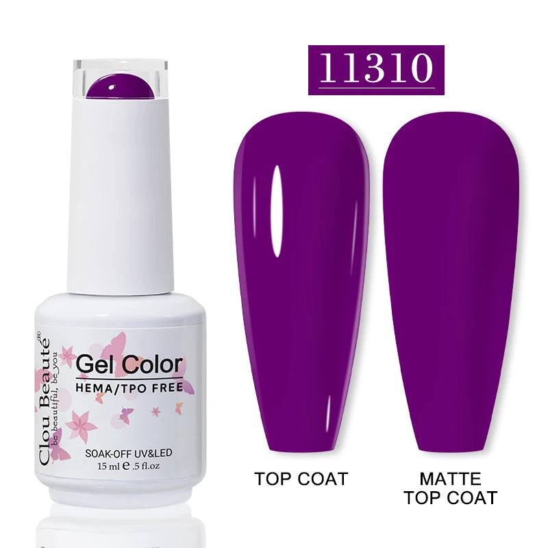 No-Wipe Top Coat & Sticky Base Coat UV Gel Polish — Long-Lasting, MSDS Certified, 15ml