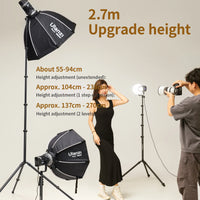 Ulanzi T270 Lighting Stand Tripod Light Stand Photography Aluminum Alloy Heavy Duty 2.7M For Godox Softbox Camera Flash COB LED