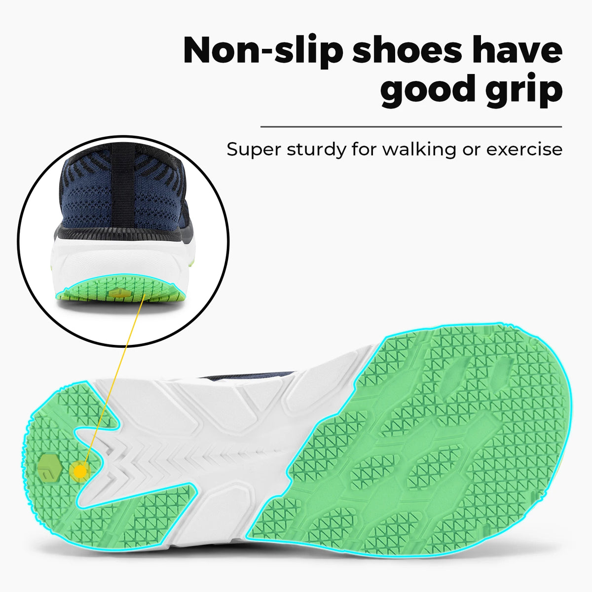 FitVille FlowCore V2 Men's Wide Toe Box Running Shoes | Extra Wide 4E, Cushioned, Non-Slip | Sizes 7–15
