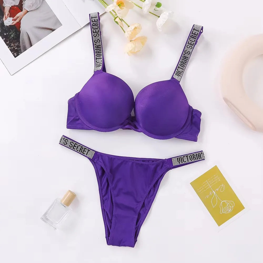 Women's Sexy Lingerie Set – Push-Up Bra & Panty | Soft, Breathable & Elegant