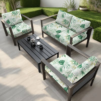 Tropical Print Waterproof Sofa Cushion Covers – Non-Slip Furniture Protectors
