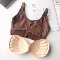Top de Tubo Sin Aros - Sujetador de Algodón Sexy para Mujer