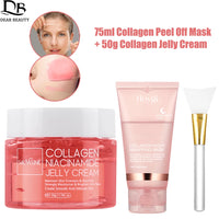 Ms.Dear Collagen Peel-Off Face Mask + Jelly Cream Set – Anti-Aging, Hydrating & Firming Korean Skincare