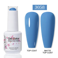 No-Wipe Top Coat & Sticky Base Coat UV Gel Polish — Long-Lasting, MSDS Certified, 15ml