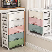 Rolling Drawer Storage Cabinet with Wheels | 3–7 Layer Dustproof Organizer Wardrobe