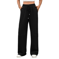 Women s Winter Warm Fleece Lined Jogger Pants with Adjustable Drawstring Waist and Pockets for Cold Weather Comfort