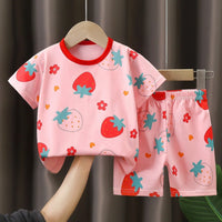 Girls 3D Animal Print Summer Short Set