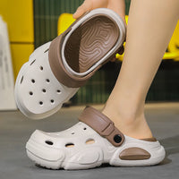 Men's Breathable Beach Sandals - Non-Slip Thick Sole Summer Slippers