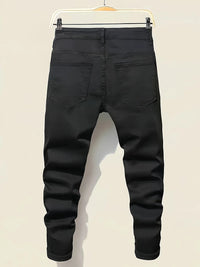 Men's Splash-Ink Patchwork Jeans
