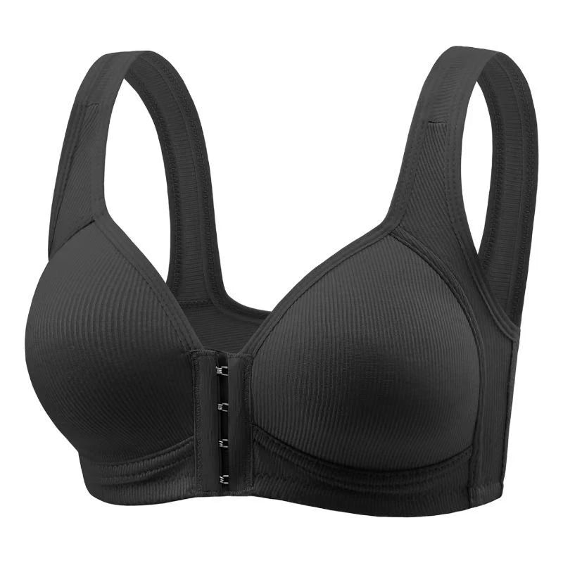 Sostén Sin Costuras FallSweet con Cierre Frontal - Bralette Push Up Sin Aro Cobertura Total