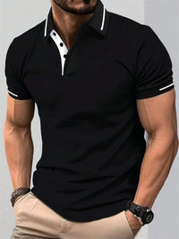 3D Print Polo Shirt for Men | Slim Fit Short Sleeve Streetwear Polo | XS–4XL