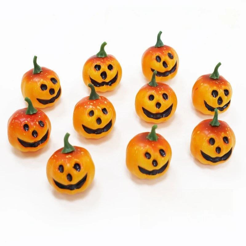 10pcs Halloween Artificial Pumpkin Decoration Foam Mini Pumpkin Home Autumn Harvest Party Thanksgiving Ornaments Props halloween