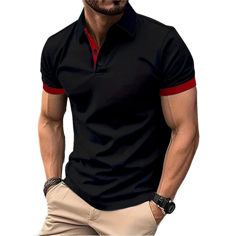 Lightweight Lapel Polo Shirt | Men’s Breathable Short Sleeve Summer Tee | M–5XL