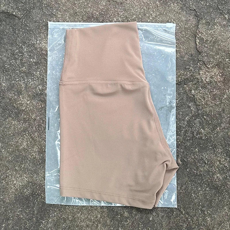 Shorts Deportivos Mujer Cintura Alta - Yoga Gym Running con Efecto Levanta Glúteos