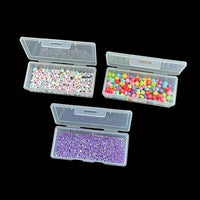 Clear Storage Organizer Box | 4 Adjustable Dividers & Removable Compartments