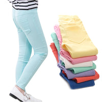 Girls Slim Fit Pencil Leggings – Elastic Waist, Denim-Look | Kids Sizes 3–12 Years | Cotton Blend
