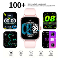 Smart watch with multiple sports modes, can make and receive calls, message reminders, health monitoring, compatible with Androi