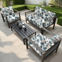 Floral Outdoor Sofa Cushion Cover | Elastic Stretch Patio Sofa Back Cover