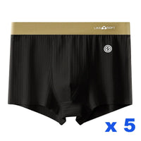 Men's Striped Boxer Shorts 5-Pack | Comfortable Knit Underwear