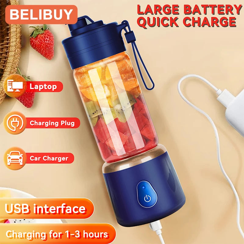 Portable USB Electric Citrus Juicer | Rechargeable Mini Squeezer for Oranges, Lemons & More