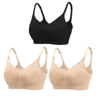 Nursing Bras for Breastfeeding Women – 3-Pack Seamless Maternity Bra (S–4XL)