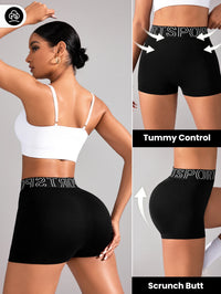 Shorts Deportivos Mujer Cintura Alta - Yoga Fitness Sin Costuras