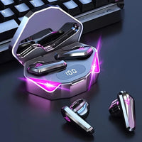 TWS Wireless Bluetooth Earbuds – LED Display, Built-in Mic & Noise Reduction for Gaming & Sport