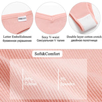 Set de 4 Panties de Algodón Talle V para Mujer
