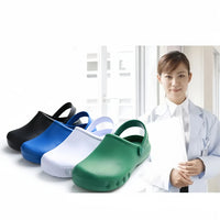 Unisex Non-Slip Eva Sole Shoes - Comfortable Black Work Shoes for Nurses, Chefs, and Office Use, Easy Slip-On Design, Tire Texture Sole for Enhanced Grip, Chef Clogs, Slip-On Footwear, Durable Slippers, Non-Slip Work Shoes