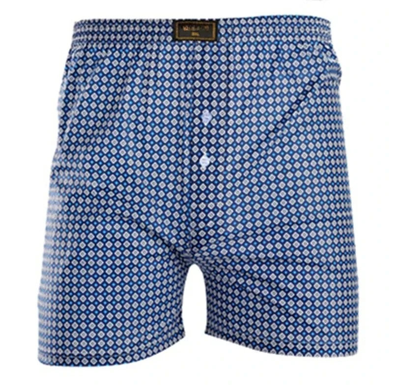 Men's Summer Printed Boxer Shorts — Breathable, Loose Fit, Beach & Homewear, Sizes L–XXL