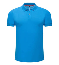 Men's Short Sleeve Polo Shirt — Breathable, Solid Color, Smart Casual Fit