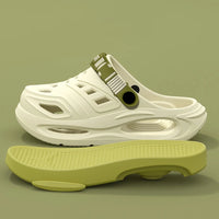 Smile Platform Slides - Thick Sole Cushioned Sandals with Removable Insoles