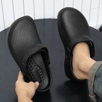 Men's Waterproof EVA Slides | Anti-Slip Chef & Kitchen Work Shoes