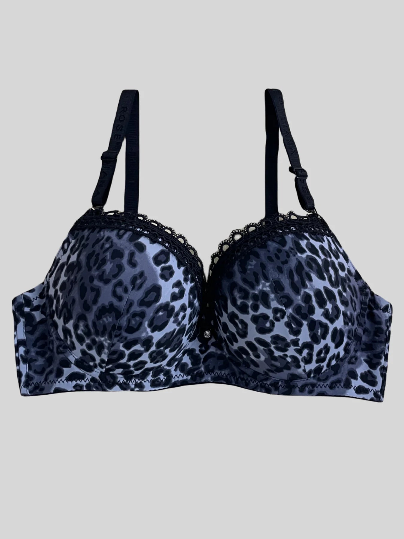 Sostén Push Up Diana Rose Estampado Leopardo - Bra con Aro Copa B para Mujer