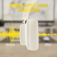 ATTACK SHARK G500 Bluetooth Active Noise Cancelling Over-ear Headsets, Bluetooth 5.3/3.5mm Stereo Wired Lightweight Headsets,