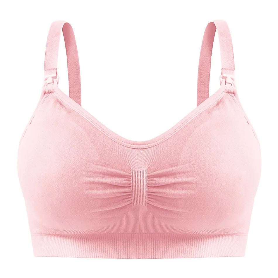 Seamless Maternity Nursing Bralette | Wire-Free Sleep Bra for Pregnant & Breastfeeding Women