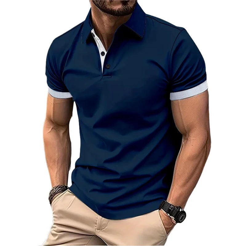 Lightweight Lapel Polo Shirt | Men’s Breathable Short Sleeve Summer Tee | M–5XL