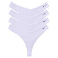 Set de 4 Panties de Algodón Talle V - Tanga G-String FINETOO