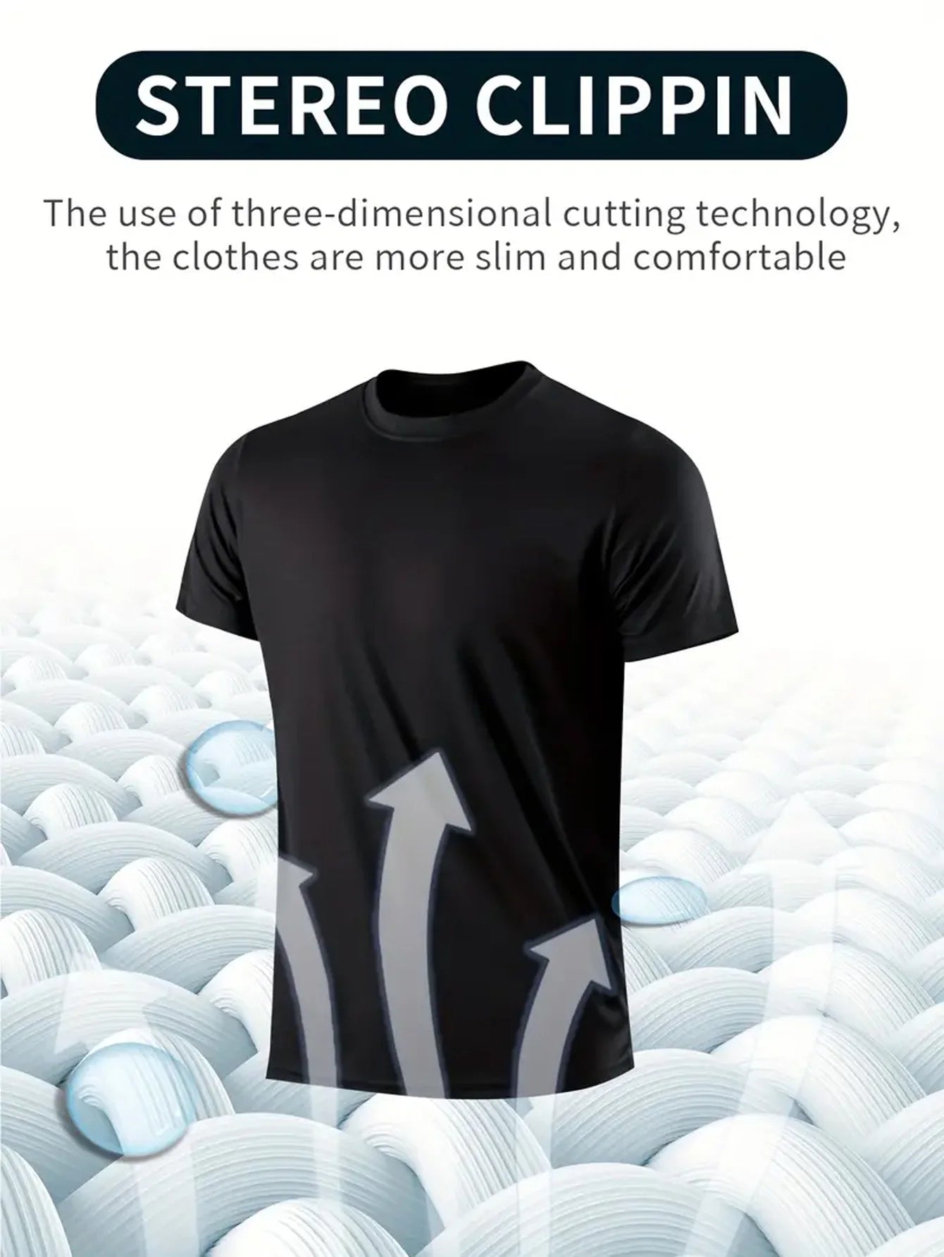Men's Quick-Dry Performance T-Shirt, 100% Polyester