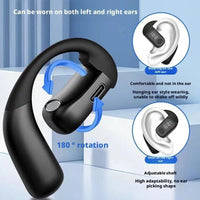 Wireless Bluetooth 5.4 Ear Hook Earbud | Business HD Calling, ANC & Waterproof