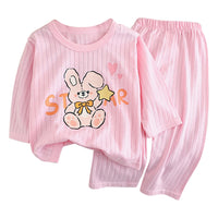 Kids Bear Pajama Set – Cotton Blend Long Sleeve